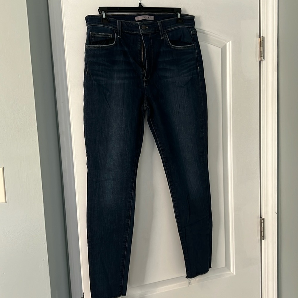 Joe’s raw hem skinny jeans
